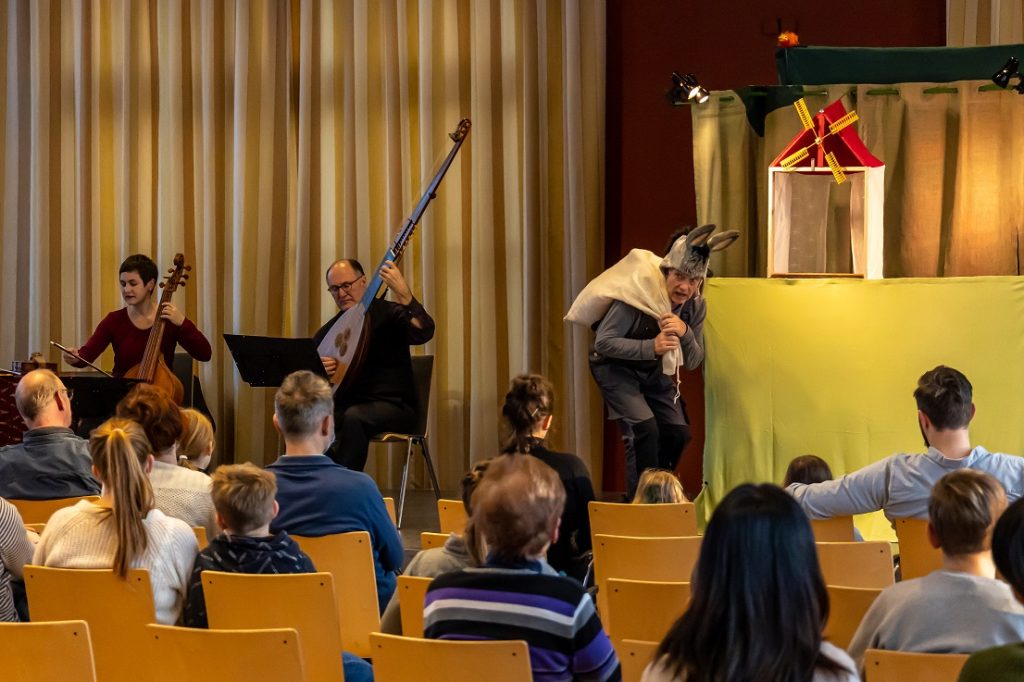 Die Bremer Stadtmusikanten, Puppentheater mit Barockmusik, Gesellschaftshaus Magdeburg 2021